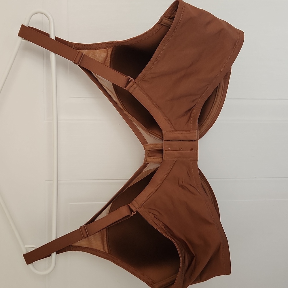 Understance flexwire t-shirt bra in teddy brown, size 44D - Picture 4 of 7
